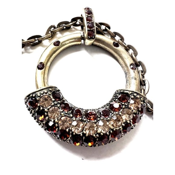 EMBELISHED Ring Pendant with Chain Necklace - Picture 4 of 4